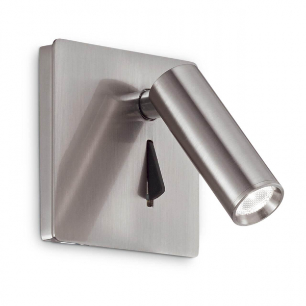Светодиодный спот Ideal Lux Lite AP Nickel 250137 Светодиодный спот Ideal Lux Lite AP Nickel 250137