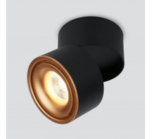 Светодиодный спот Elektrostandard DLR031 15W 4200K 3100 черный матовый/золото a050528