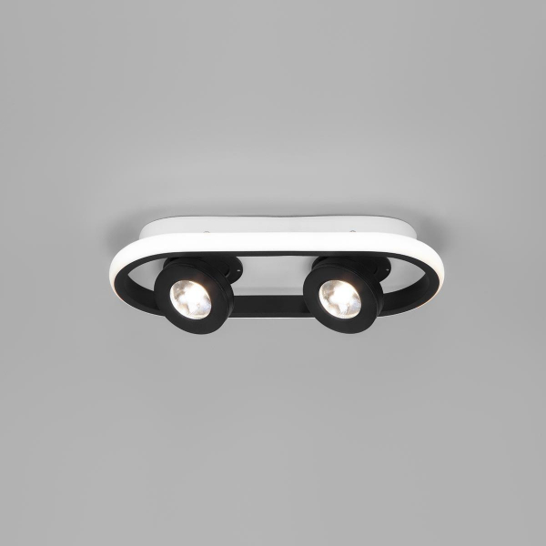 Светодиодный спот Eurosvet Slam 20123/2 LED белый / черный Светодиодный спот Eurosvet Slam 20123/2 LED белый / черный