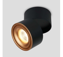Светодиодный спот Elektrostandard DLR031 15W 4200K 3100 черный матовый/золото a050528