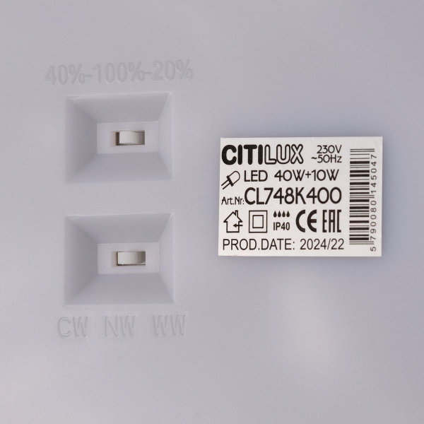 Потолочный светодиодный светильник Citilux Norma CL748K400 Потолочный светодиодный светильник Citilux Norma CL748K400