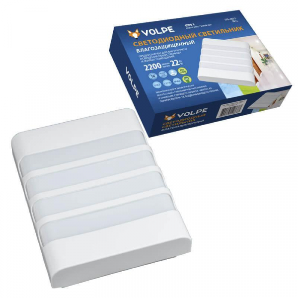 Потолочный светодиодный светильник Volpe ULW-Q280 22W/4000K/S01 IP65 White UL-00006710 Потолочный светодиодный светильник Volpe ULW-Q280 22W/4000K/S01 IP65 White UL-00006710