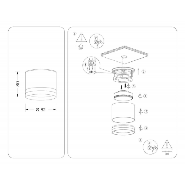 Потолочный светильник Ambrella light Techno Spot IP Protect TN6572 Потолочный светильник Ambrella light Techno Spot IP Protect TN6572