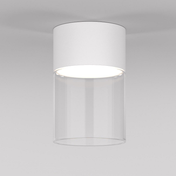 Потолочный светодиодный светильник Elektrostandard Lumen 25047/LED 10W 4000К белый/прозрачный a064710 Потолочный светодиодный светильник Elektrostandard Lumen 25047/LED 10W 4000К белый/прозрачный a064710