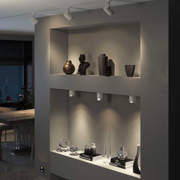 Накладной светодиодный светильник Elektrostandard Cors 25032/LED белый/серебро a062387