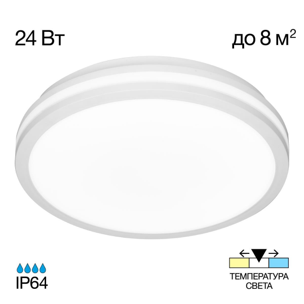 Настенно-потолочный светодиодный светильник Citilux Luns CL711020V