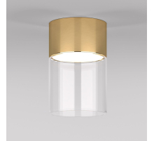 Потолочный светодиодный светильник Elektrostandard Lumen 25047/LED 10W 4000К латунь/прозрачный a064707