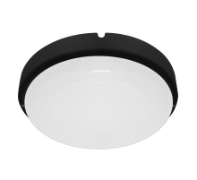 Светильник светодиодный пылевлагозащищённый Feron AL3005 в пластиковом корпусе 12W 6500K 220V IP65 черный 51470