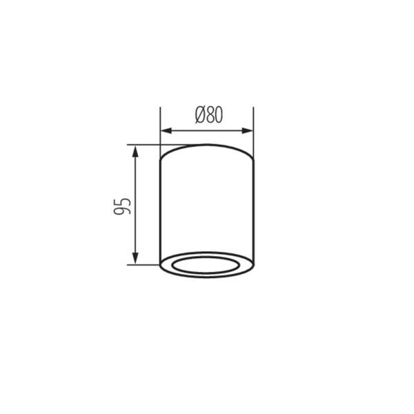 Накладной точечный светильник Kanlux SANI IP44 DSO-B 29240 Накладной точечный светильник Kanlux SANI IP44 DSO-B 29240