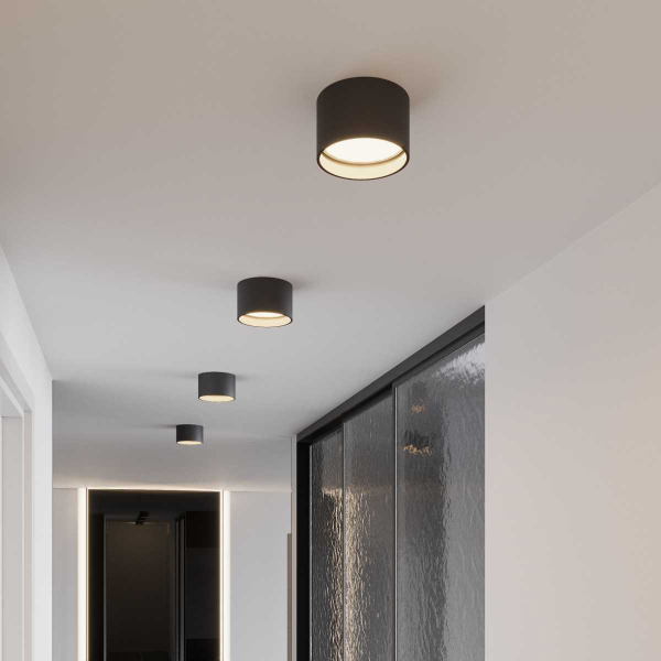 Потолочный светодиодный светильник Elektrostandard Banti 13W 3000K черный 25123/LED a063929