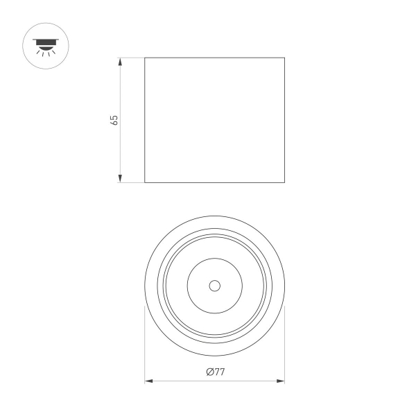 Потолочный светодиодный светильник Arlight SP-Dice-R77-10W Warm3000 046626 Потолочный светодиодный светильник Arlight SP-Dice-R77-10W Warm3000 046626