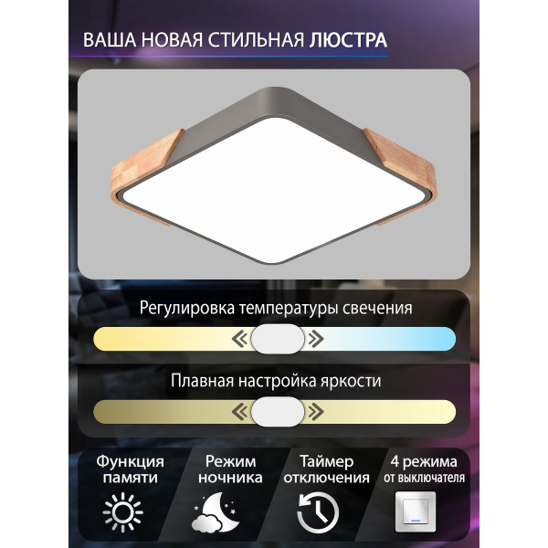Потолочный светодиодный светильник Natali Kovaltseva LED LAMPS 81412 Потолочный светодиодный светильник Natali Kovaltseva LED LAMPS 81412