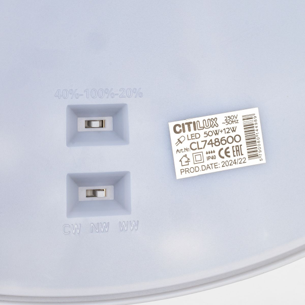 Потолочный светодиодный светильник Citilux Norma CL748600 Потолочный светодиодный светильник Citilux Norma CL748600