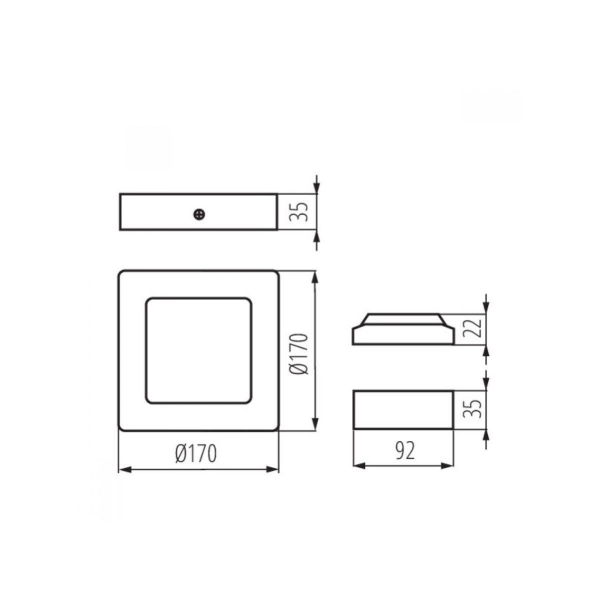 Потолочный светодиодный светильник Kanlux Kanti V2LED 12W-NW-W 28950 Потолочный светодиодный светильник Kanlux Kanti V2LED 12W-NW-W 28950
