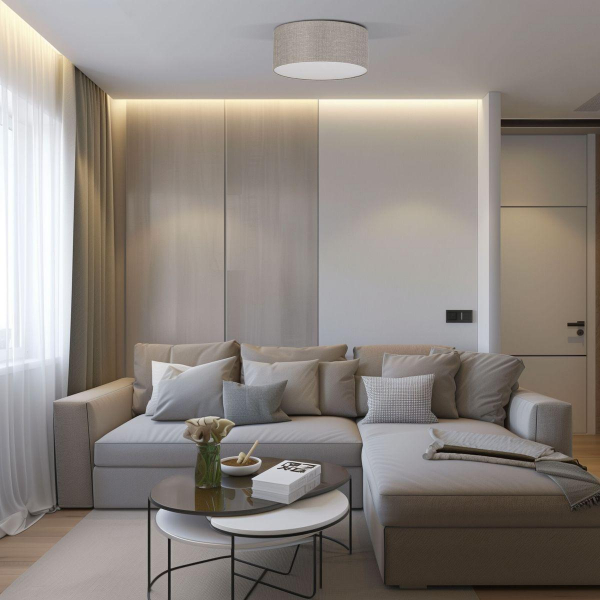Потолочный светильник TK Lighting 5636 Rondo Linen Потолочный светильник TK Lighting 5636 Rondo Linen