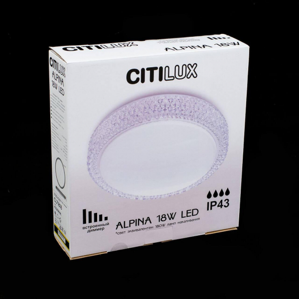 Потолочный светодиодный светильник Citilux Альпина CL71818 Потолочный светодиодный светильник Citilux Альпина CL71818