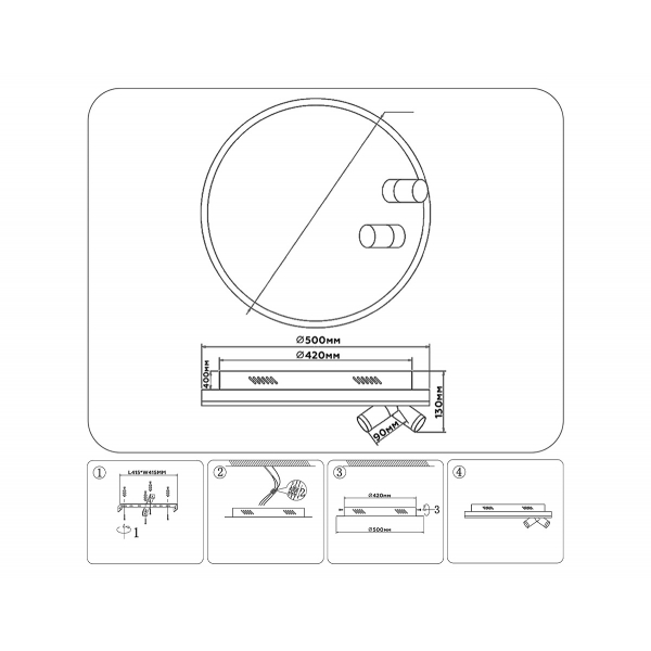Потолочный светодиодный светильник Ambrella light Comfort LineTech FL5112 Потолочный светодиодный светильник Ambrella light Comfort LineTech FL5112