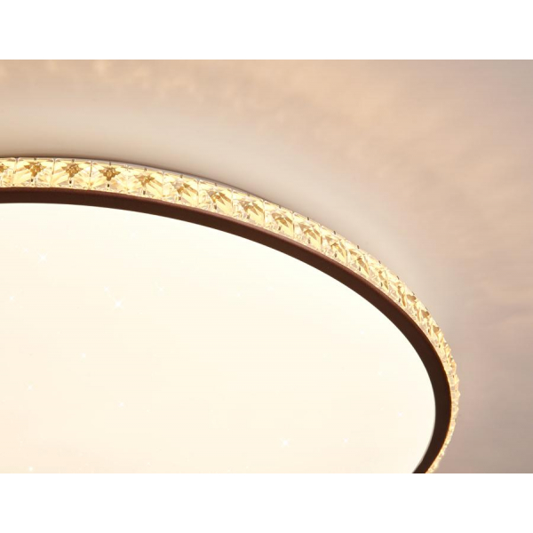 Потолочный светодиодный светильник Ambrella light Orbital Crystal FF71 Потолочный светодиодный светильник Ambrella light Orbital Crystal FF71