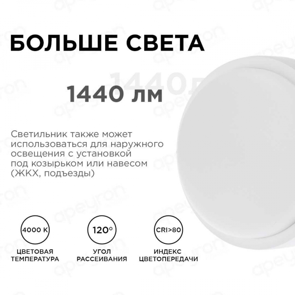 Накладной светодиодный светильник Apeyron 28-09 Накладной светодиодный светильник Apeyron 28-09