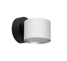 Светильник  настенный Feron HL4580 ARIA 12W, 230V,GX53, серебро + черный IP20