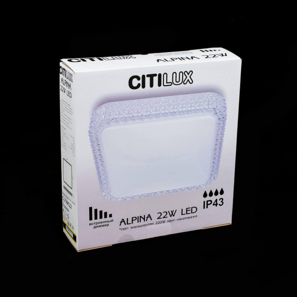 Потолочный светодиодный светильник Citilux Альпина CL718K22 Потолочный светодиодный светильник Citilux Альпина CL718K22