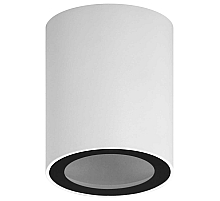 Накладной светильник ЭРА OL48 WH/BK MR16 GU10 IP44 черный белый Б0059799