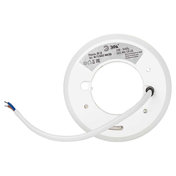 Накладной светильник ЭРА OL13 GX53 WH/GD Б0049037