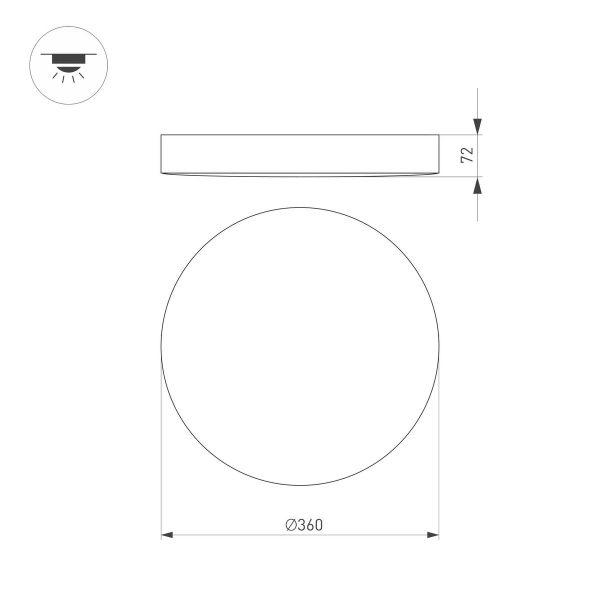 Потолочный светодиодный светильник Arlight SP-Flower-R360-18W Day4000 049801 Потолочный светодиодный светильник Arlight SP-Flower-R360-18W Day4000 049801