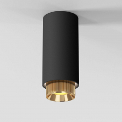 Потолочный светильник Elektrostandard Nubis 25012/01 GU10 черный/золото a064788