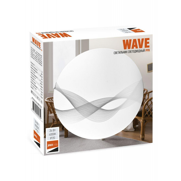 Настенно-потолочный светодиодный светильник Jazzway PPB Wave 5024649 Настенно-потолочный светодиодный светильник Jazzway PPB Wave 5024649