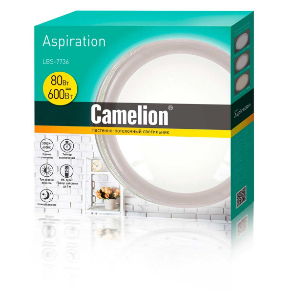 Настенно-потолочный светильник Camelion LBS-7736 14530 Настенно-потолочный светильник Camelion LBS-7736 14530