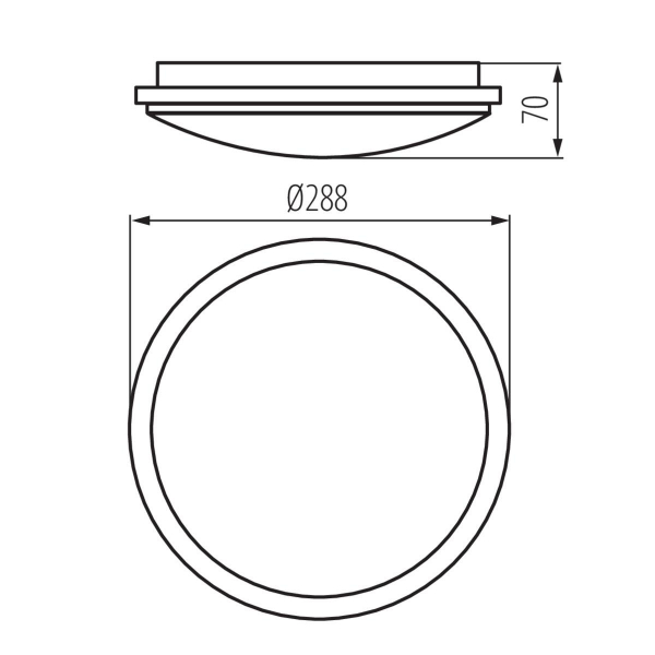 Настенно-потолочный светодиодный светильник Kanlux ORTE LED 24W-NW-O 29161 Настенно-потолочный светодиодный светильник Kanlux ORTE LED 24W-NW-O 29161