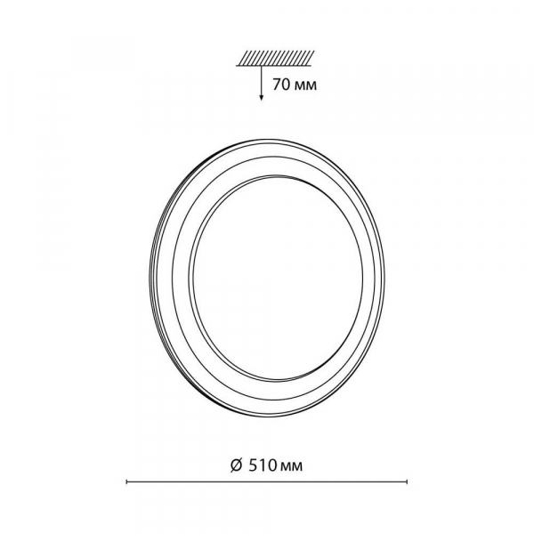 Настенно-потолочный светодиодный светильник Sonex Setta 7630/EL