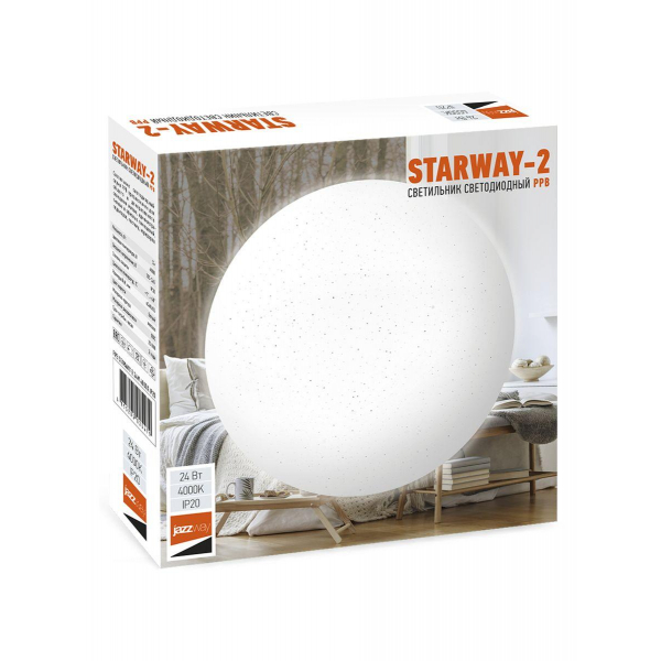 Настенно-потолочный светодиодный светильник Jazzway PPB Starway-2 5025479 Настенно-потолочный светодиодный светильник Jazzway PPB Starway-2 5025479