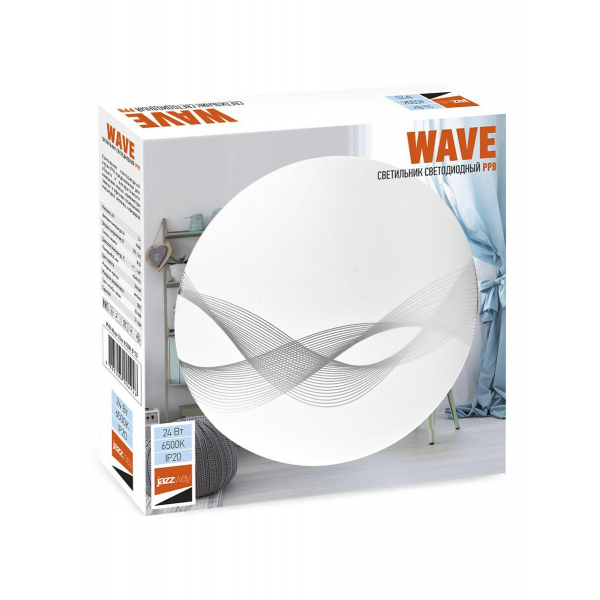 Настенно-потолочный светодиодный светильник Jazzway PPB Wave 5024946 Настенно-потолочный светодиодный светильник Jazzway PPB Wave 5024946