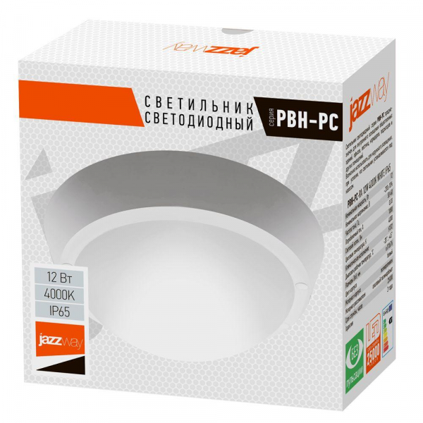 Настенно-потолочный светодиодный светильник Jazzway PBH-PC-RA 1024626A Настенно-потолочный светодиодный светильник Jazzway PBH-PC-RA 1024626A