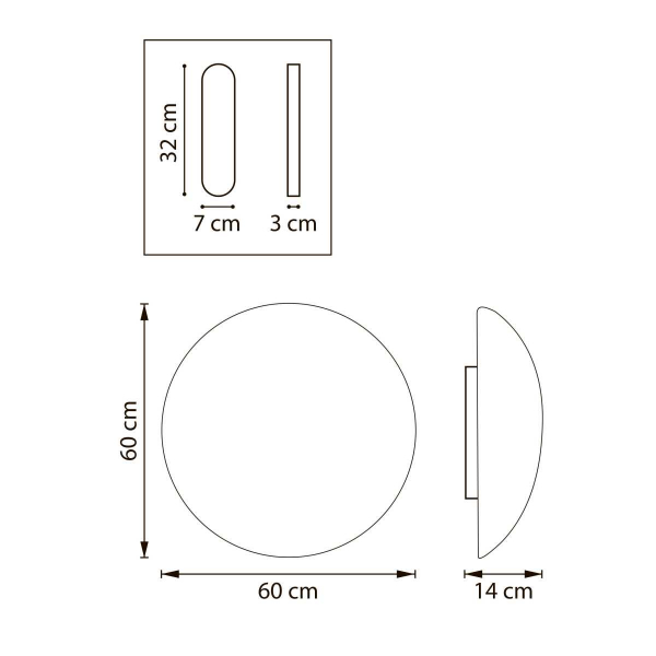 Светильник настенно-потолочный 15W 1200Lm 3000K, белый Genova Lightstar 610666
