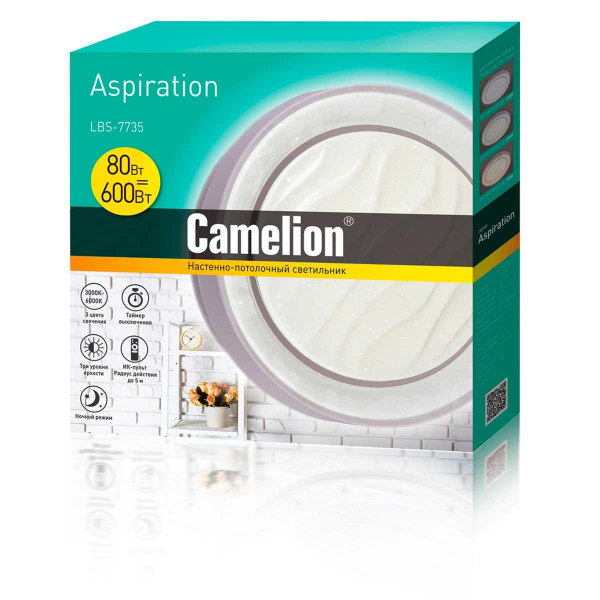 Настенно-потолочный светильник Camelion LBS-7735 14529 Настенно-потолочный светильник Camelion LBS-7735 14529