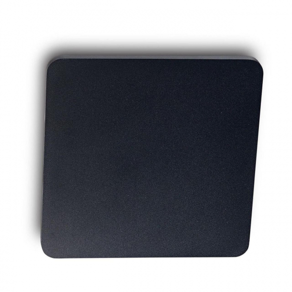 Настенно-потолочный светодиодный светильник Ideal Lux Cover Ap D20 Square Nero 195773 Настенно-потолочный светодиодный светильник Ideal Lux Cover Ap D20 Square Nero 195773