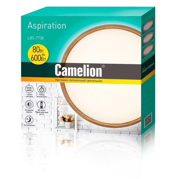 Настенно-потолочный светильник Camelion LBS-7738 14532 Настенно-потолочный светильник Camelion LBS-7738 14532