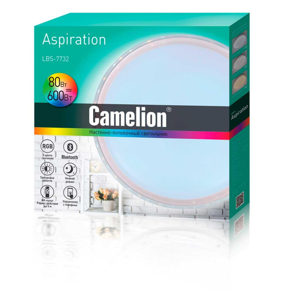 Настенно-потолочный светильник Camelion LBS-7732 14526 Настенно-потолочный светильник Camelion LBS-7732 14526
