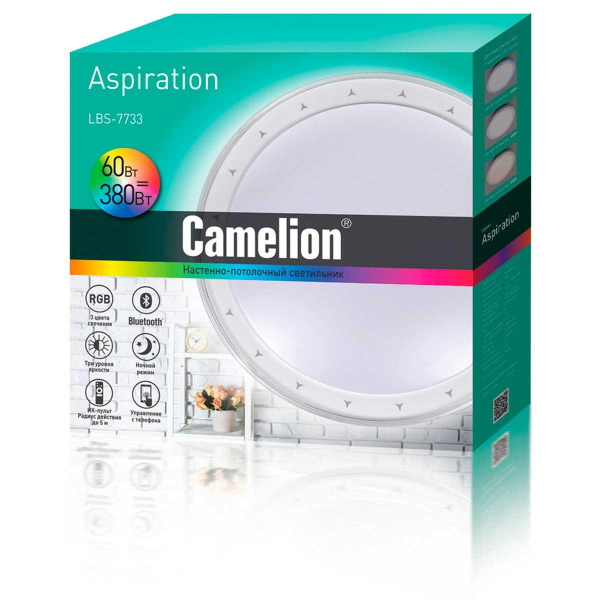 Настенно-потолочный светильник Camelion LBS-7733 14527 Настенно-потолочный светильник Camelion LBS-7733 14527