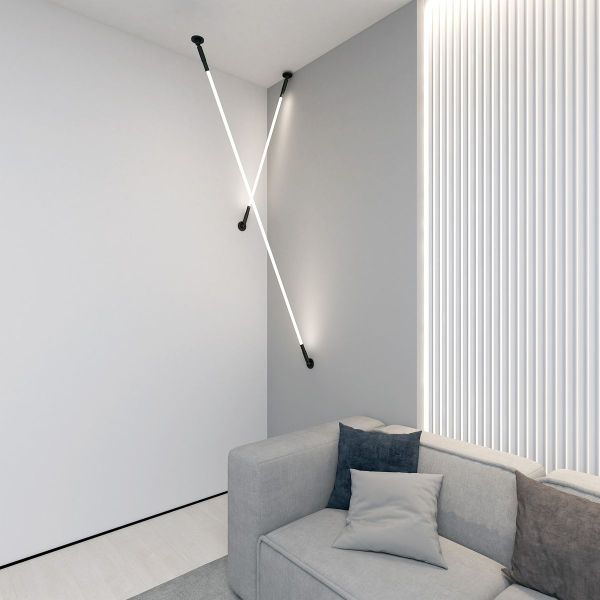 Настенно-потолочный светодиодный светильник Denkirs Flex DK7503-BK