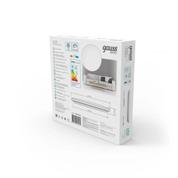 Настенно-потолочный светильник Gauss Basic Space Line 995440224