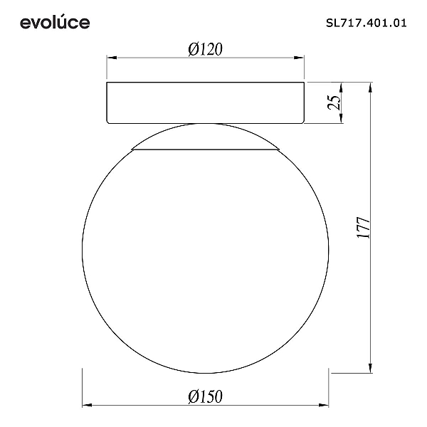 Настенно-потолочный светильник Evoluce Acini SL717.401.01