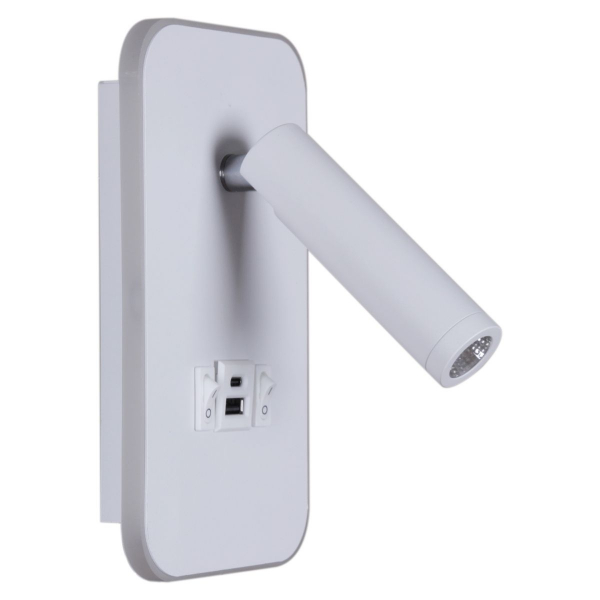 Настенный светодиодный светильник Reluce 86204-9.2-001KT LED12W+USB WT Настенный светодиодный светильник Reluce 86204-9.2-001KT LED12W+USB WT
