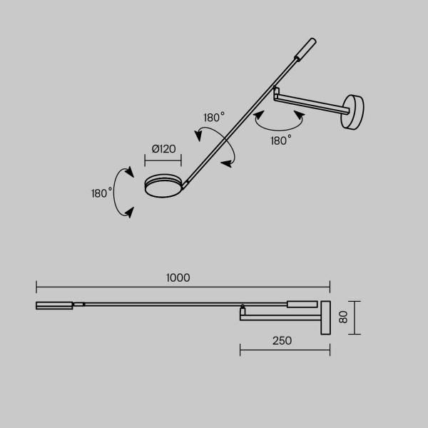 Настенный светодиодный светильник Maytoni Fad MOD070WL-L6B3K