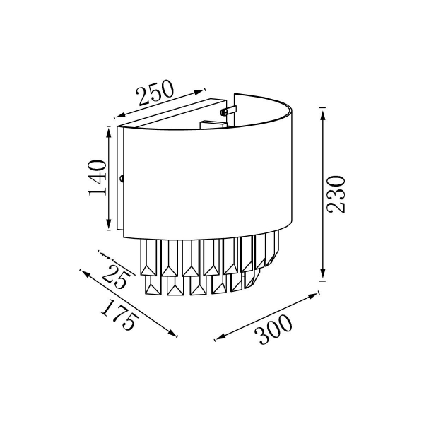 Настенный светильник Vele Luce Fata VL3173W02 Настенный светильник Vele Luce Fata VL3173W02