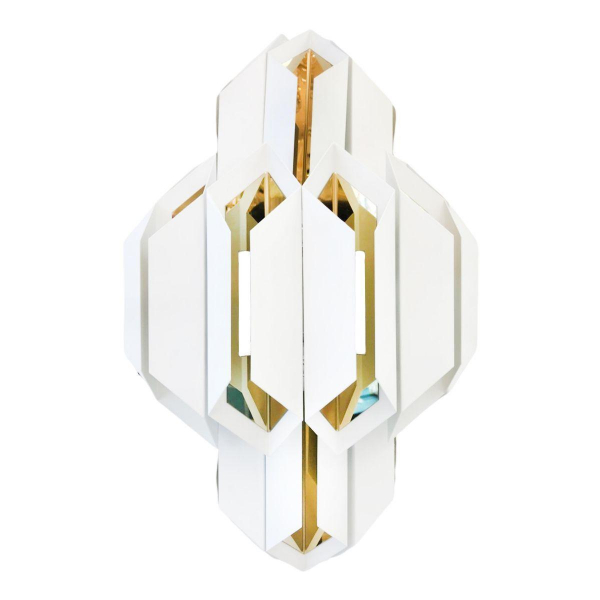 Настенный светильник Lumina Deco Piramid LDW 6021-2 WT+GD Настенный светильник Lumina Deco Piramid LDW 6021-2 WT+GD
