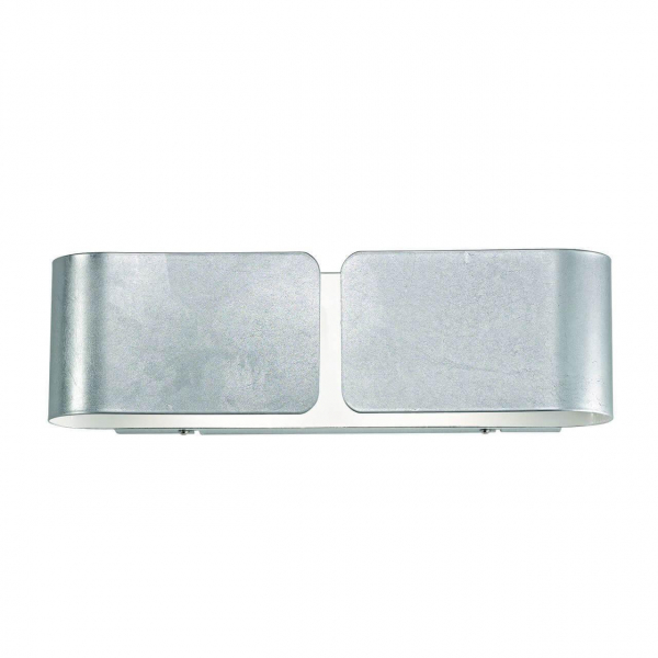 Настенный светильник Ideal Lux Clip AP2 Small Argento 088273 Настенный светильник Ideal Lux Clip AP2 Small Argento 088273
